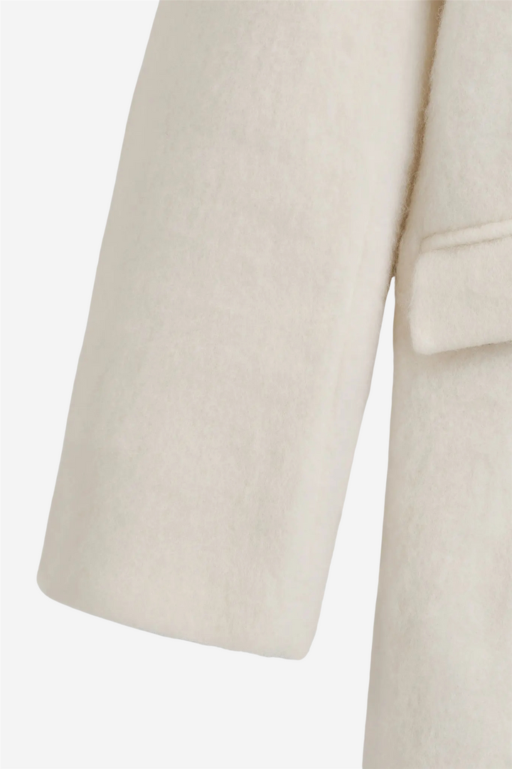 Plush Coat Off White