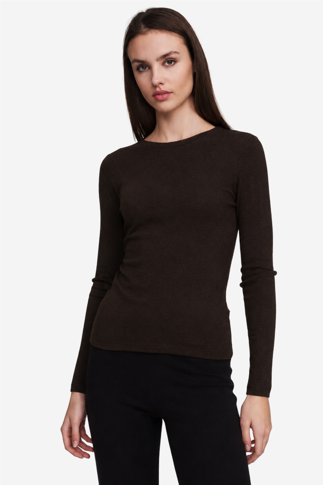 Lyla Merino Sweater Dark Brown