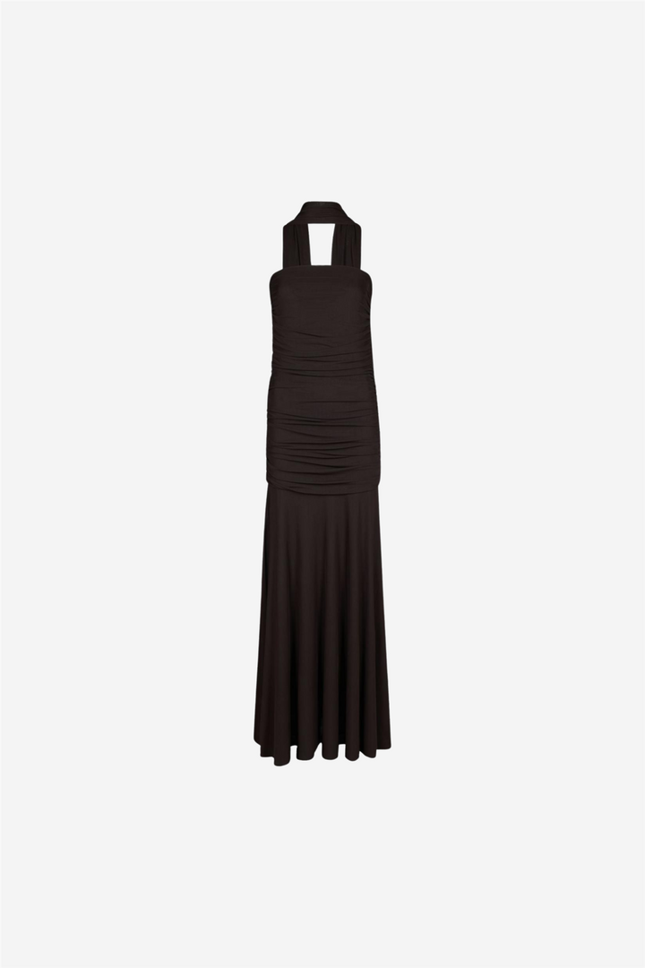 Misi Mesh Dress Brown
