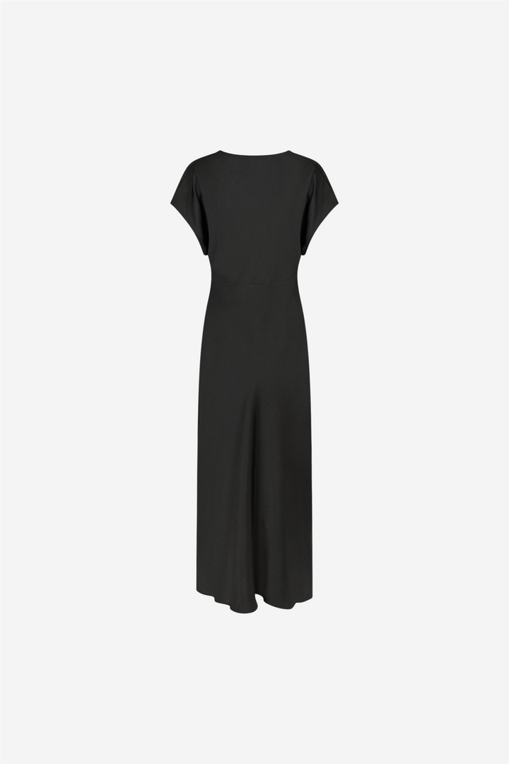 Andrea Heavy Sateen Dress Black