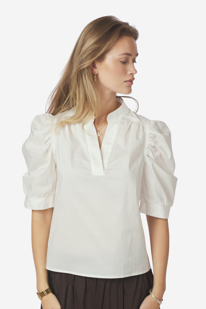 Roella Poplin Bluse White