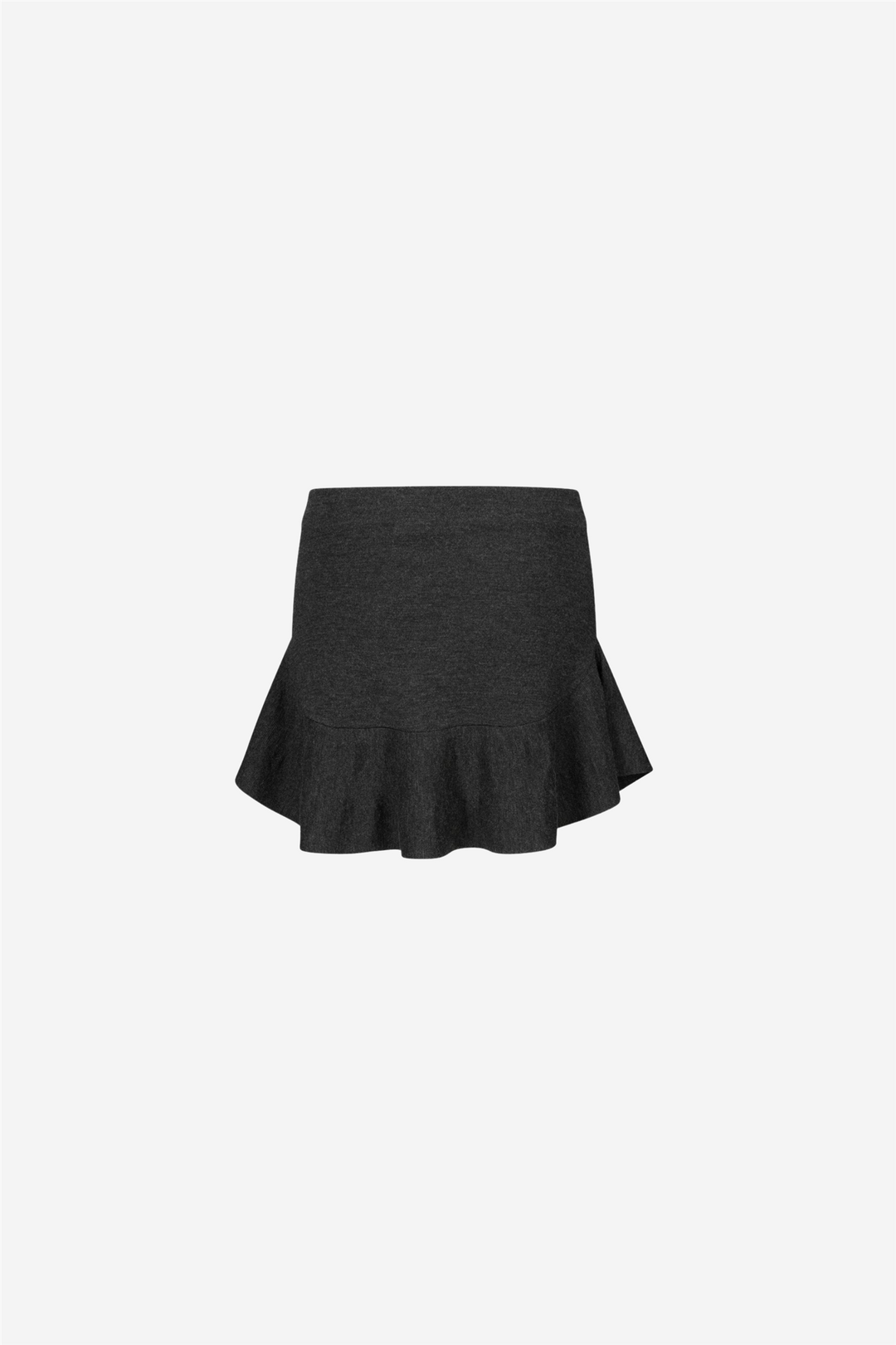 Karen Merino Skirt Dark Grey Melange