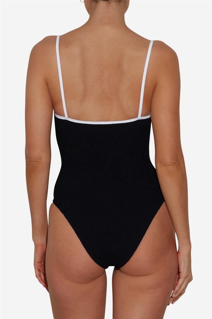 Pamela Swim Contrast Black/White
