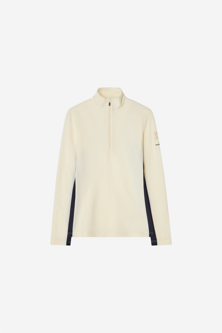 Voss 1/4-zip Off White
