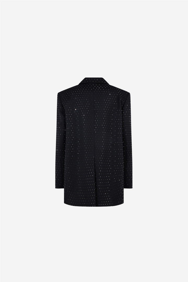 Guia Crystal Oversize Blazer Black