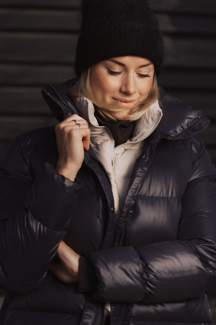 Indie down jacket navy