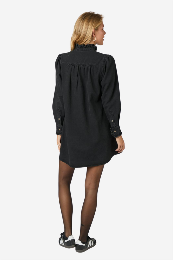 Ava Denim Dress Black