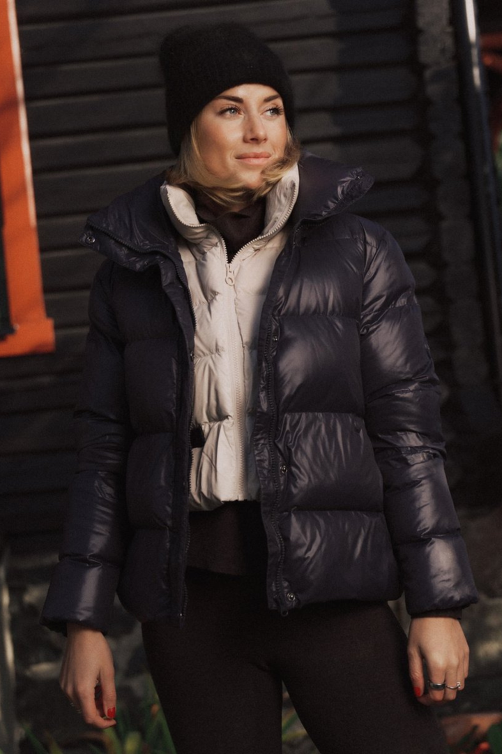 Indie down jacket navy