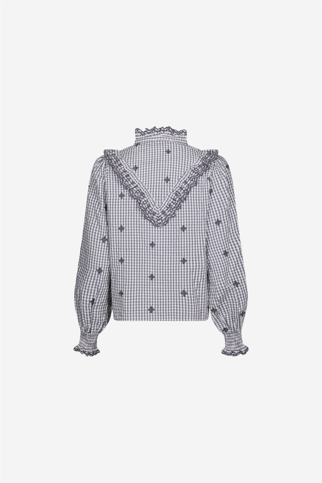 Degas Check Blouse Grey