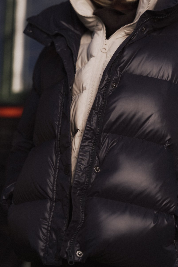 Indie down jacket navy