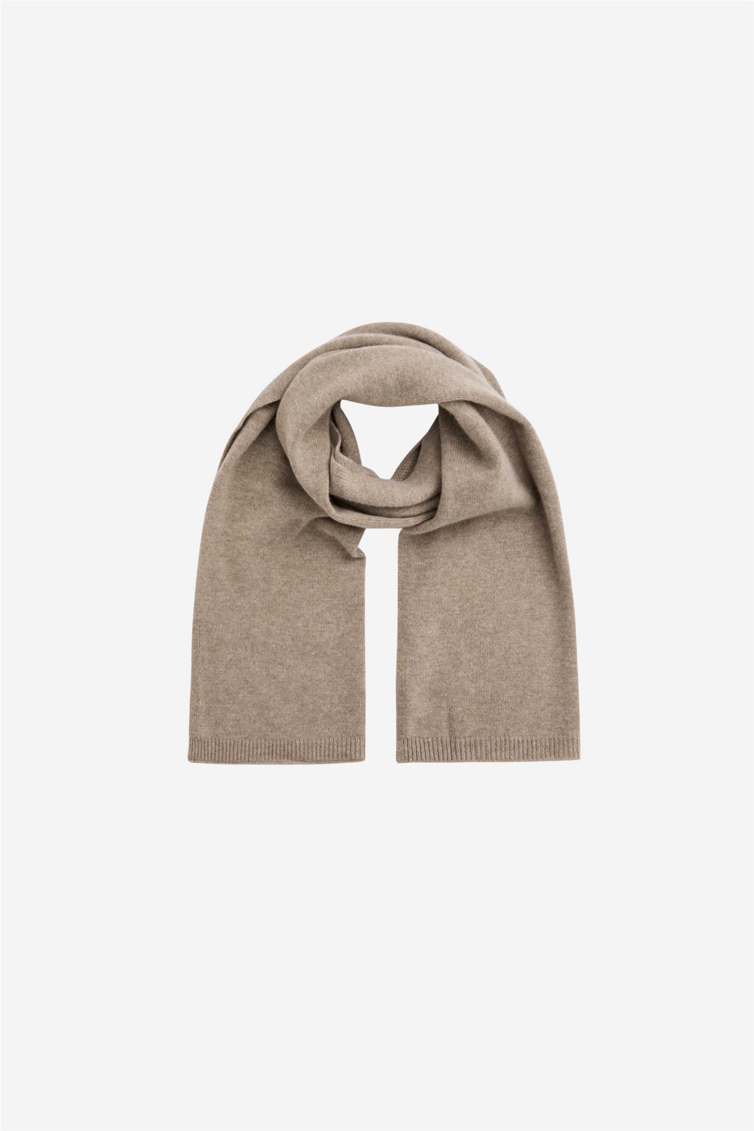 Ingvild wool scarf Beige melange