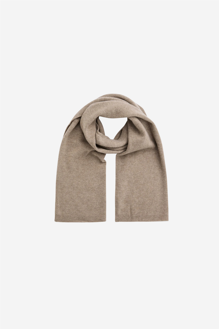 Ingvild wool scarf Beige melange