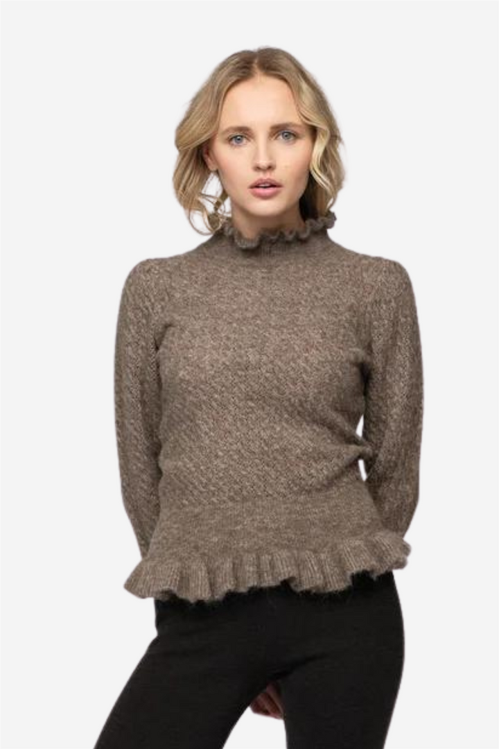 Vienna Alpaca Sweater Walnut
