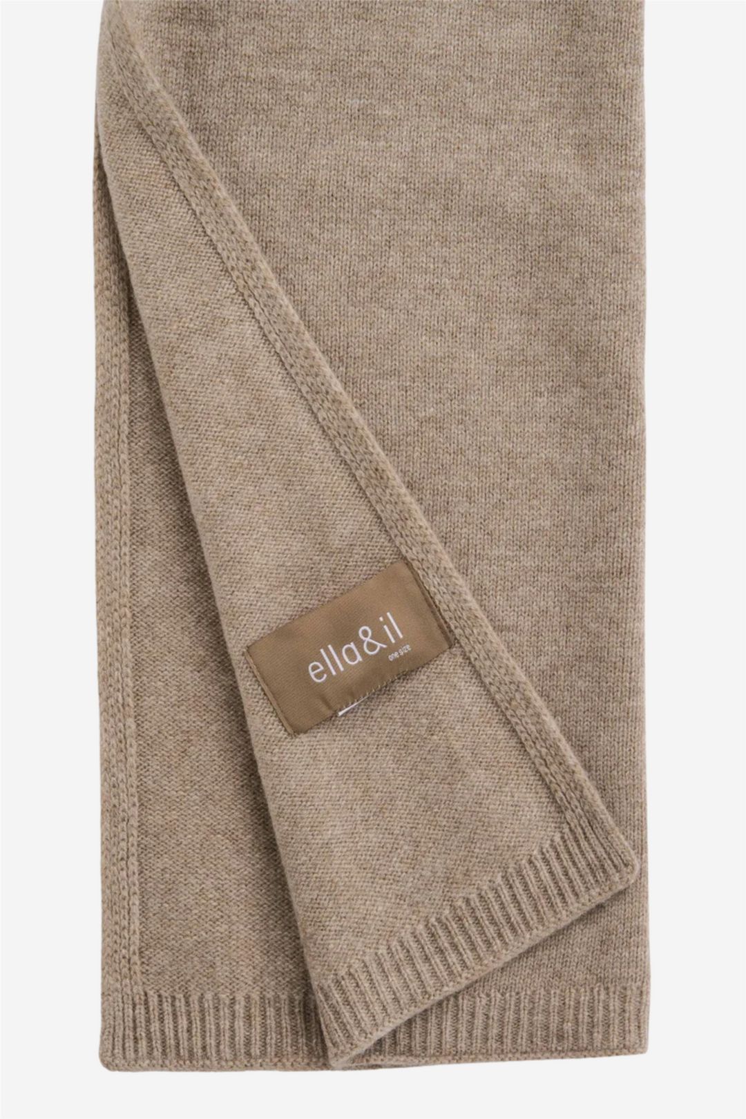 Ingvild wool scarf Beige melange
