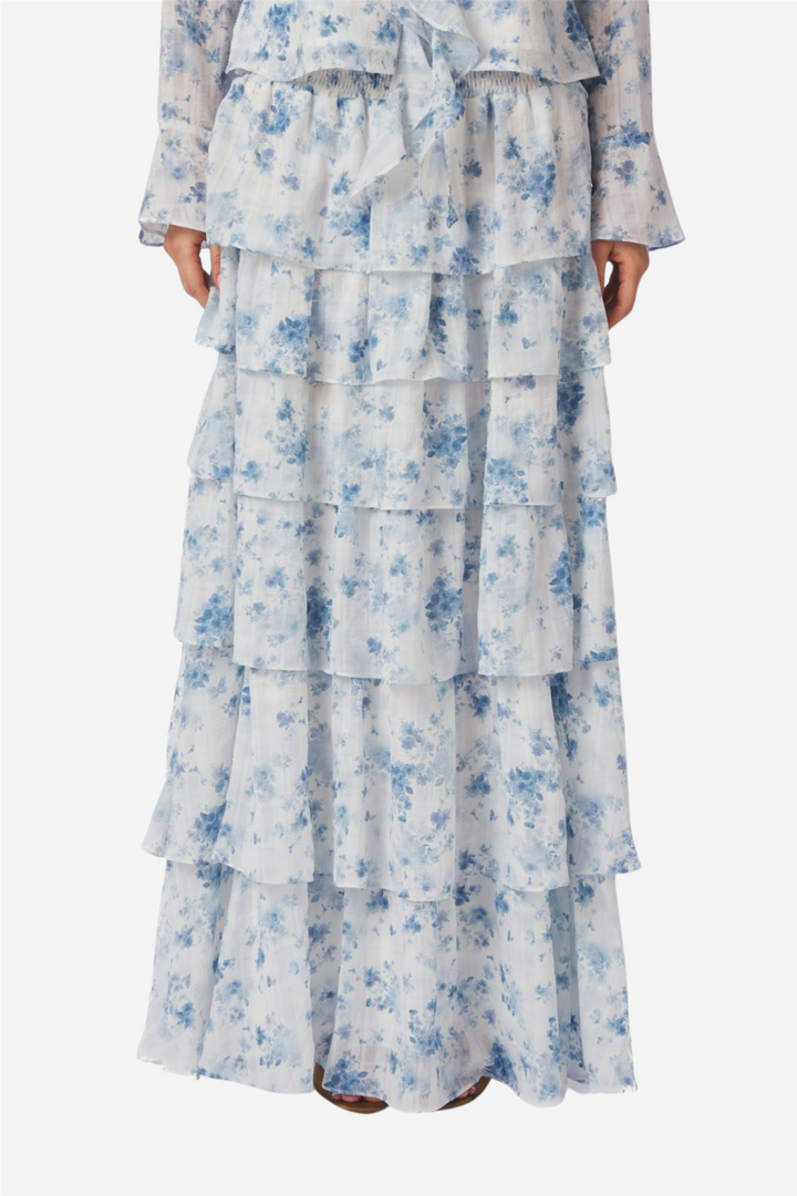 Morris Fleur Skirt Blue Floral