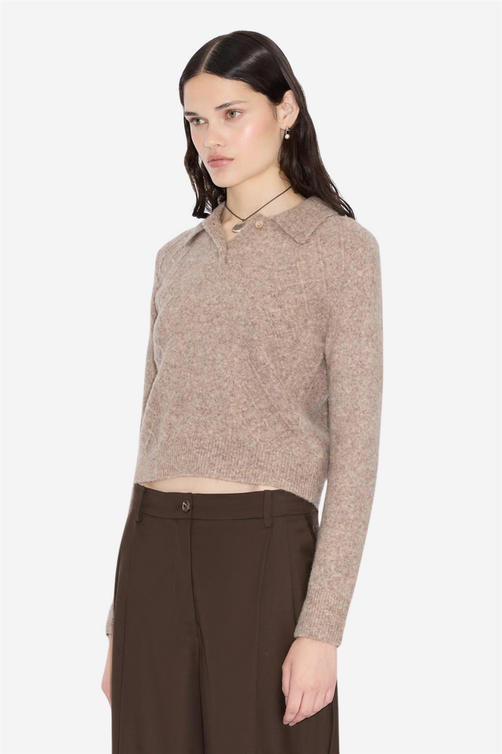 Argyle Polo Taupe
