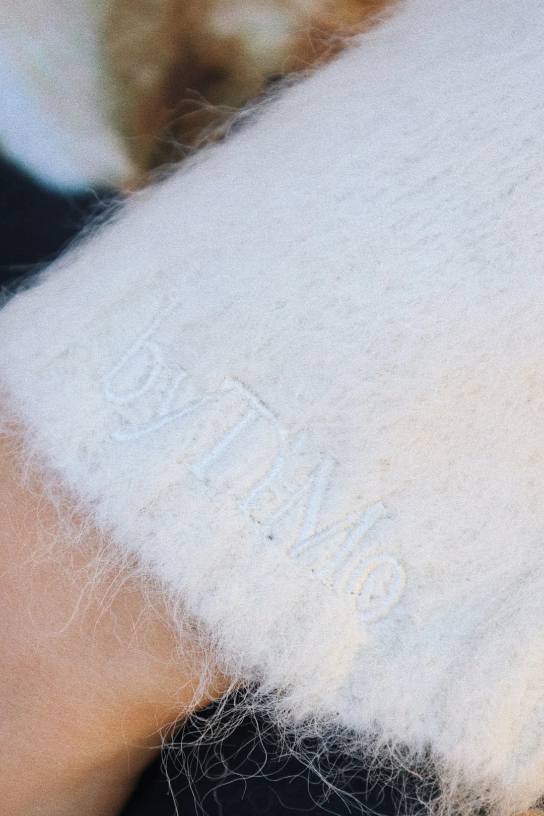 Hairy Knit Jacket Off White