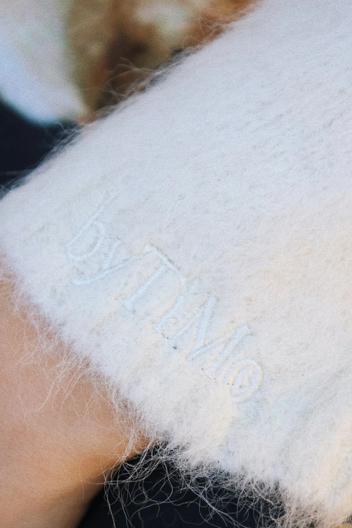 Hairy Knit Jacket Off White