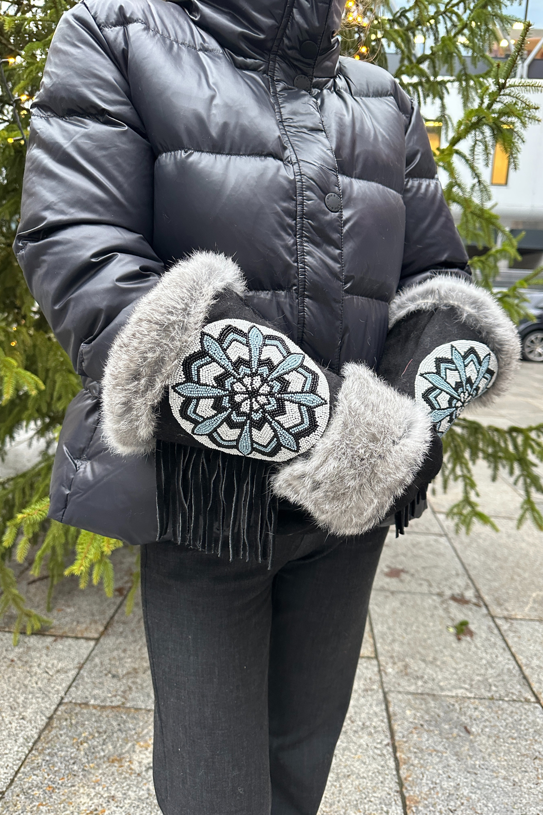 KEMPTON LEATHER MITTENS