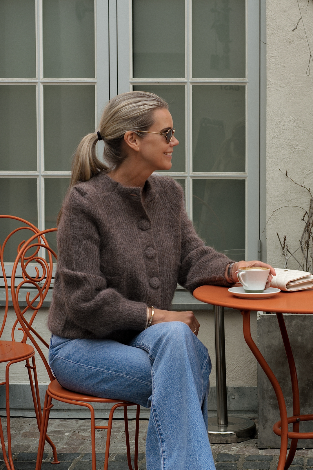 Maria Chunky Cardigan Brown