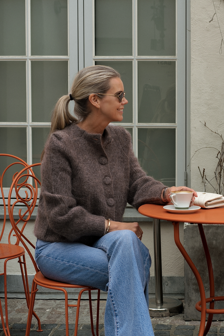 Maria Chunky Cardigan Brown