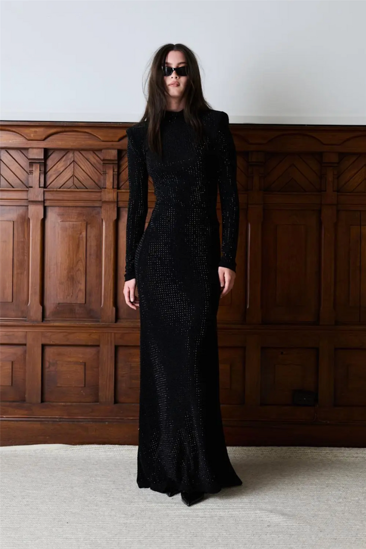 Luxe Sequin Skirt Black