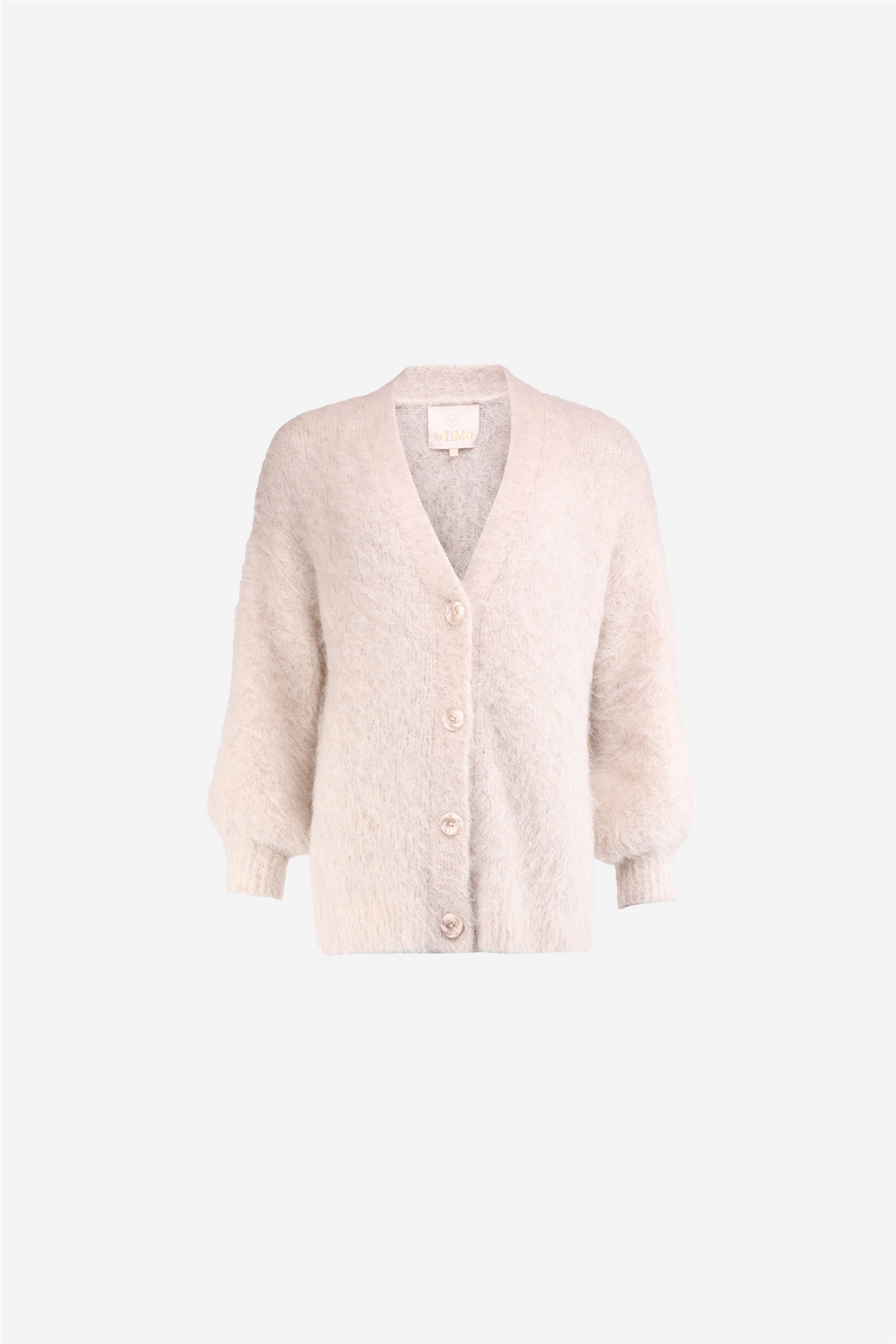 Hairy Knit V-Neck Jacket Soft