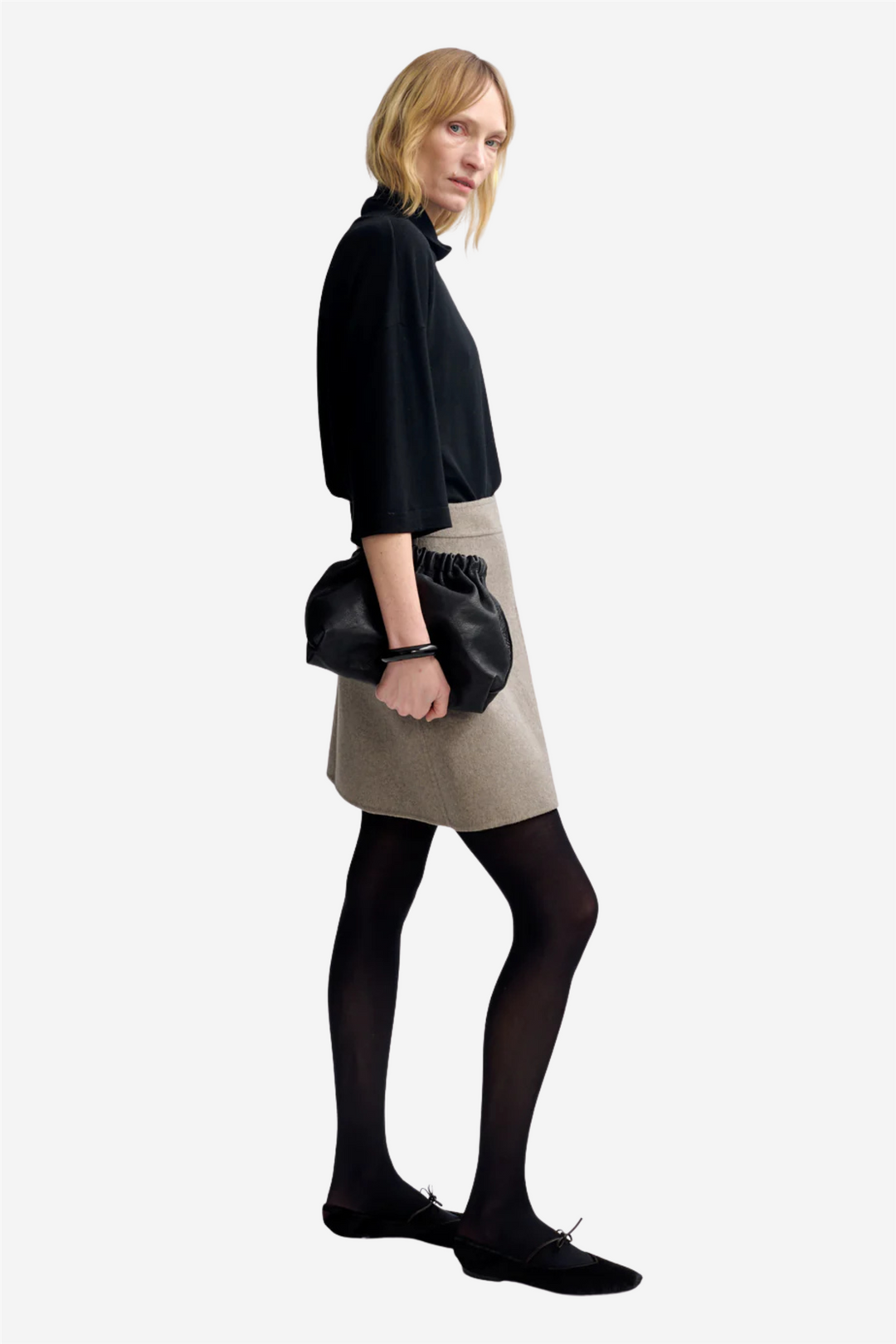 Kaia Wool Skirt Dune