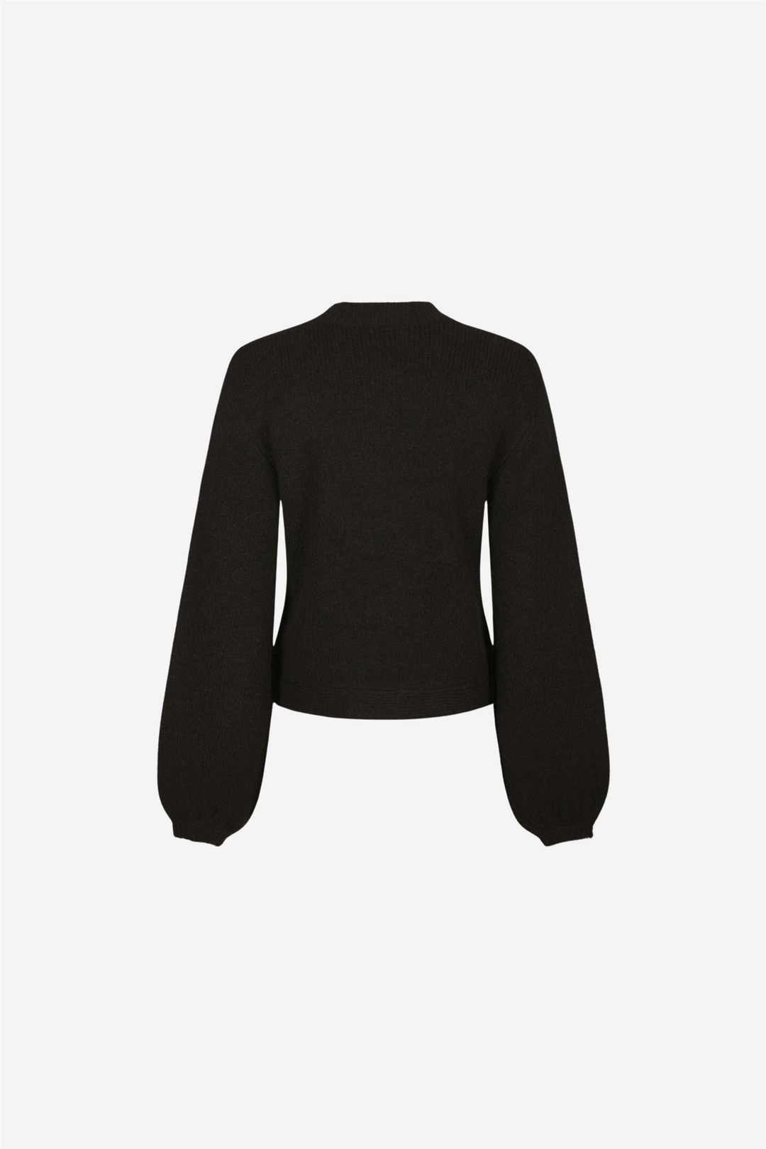 Gio Fluffy Knit Cardigan Dark Brown