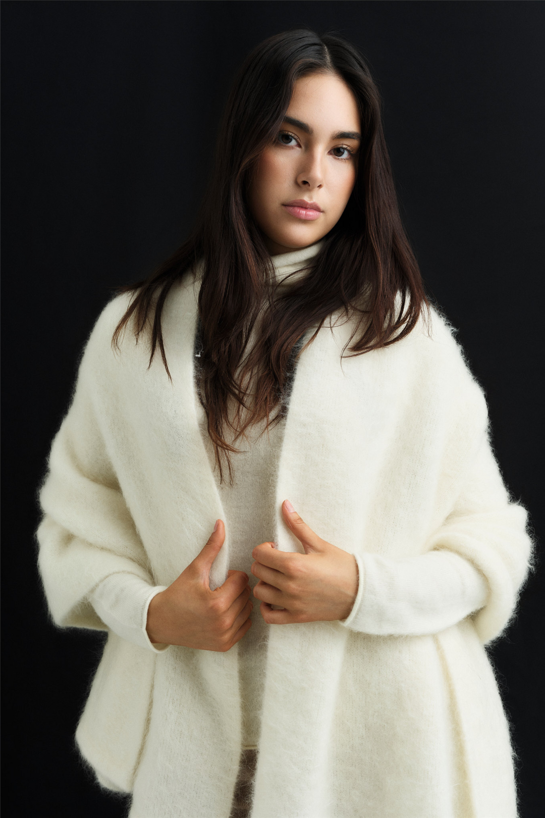Natalie Chunky Scarf Bright White
