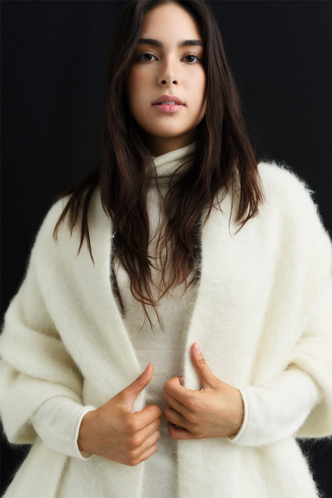 Natalie Chunky Scarf Bright White