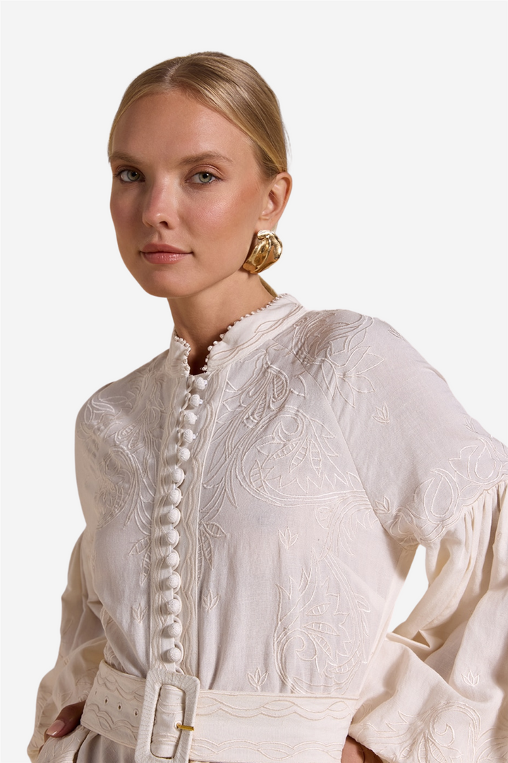 Beyonce Long Dress Antique White