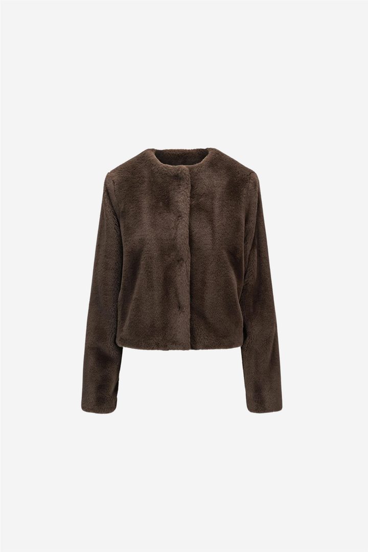 Carro Fake Fur Jacket Brown