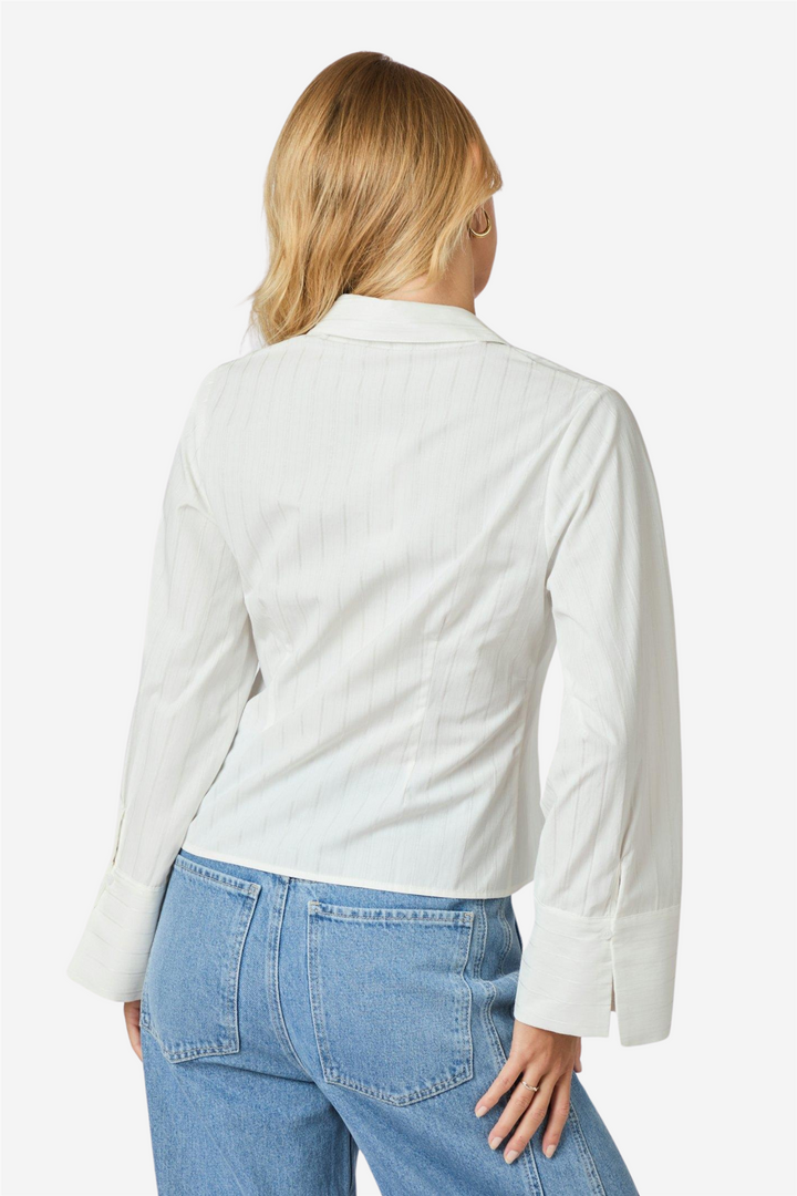 Pink Solid Shirt White