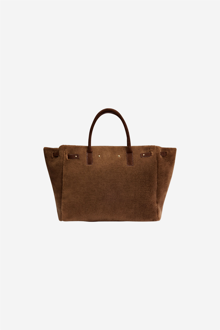 Lykke Shearling Bag Brown