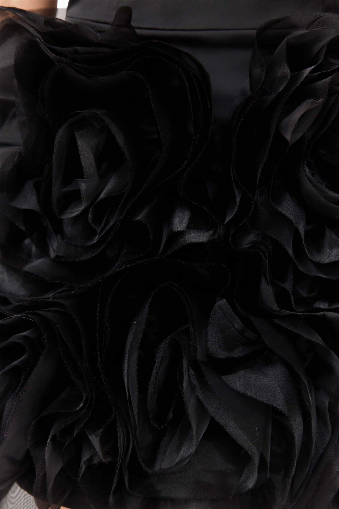 Asher Flower Mini Dress Black