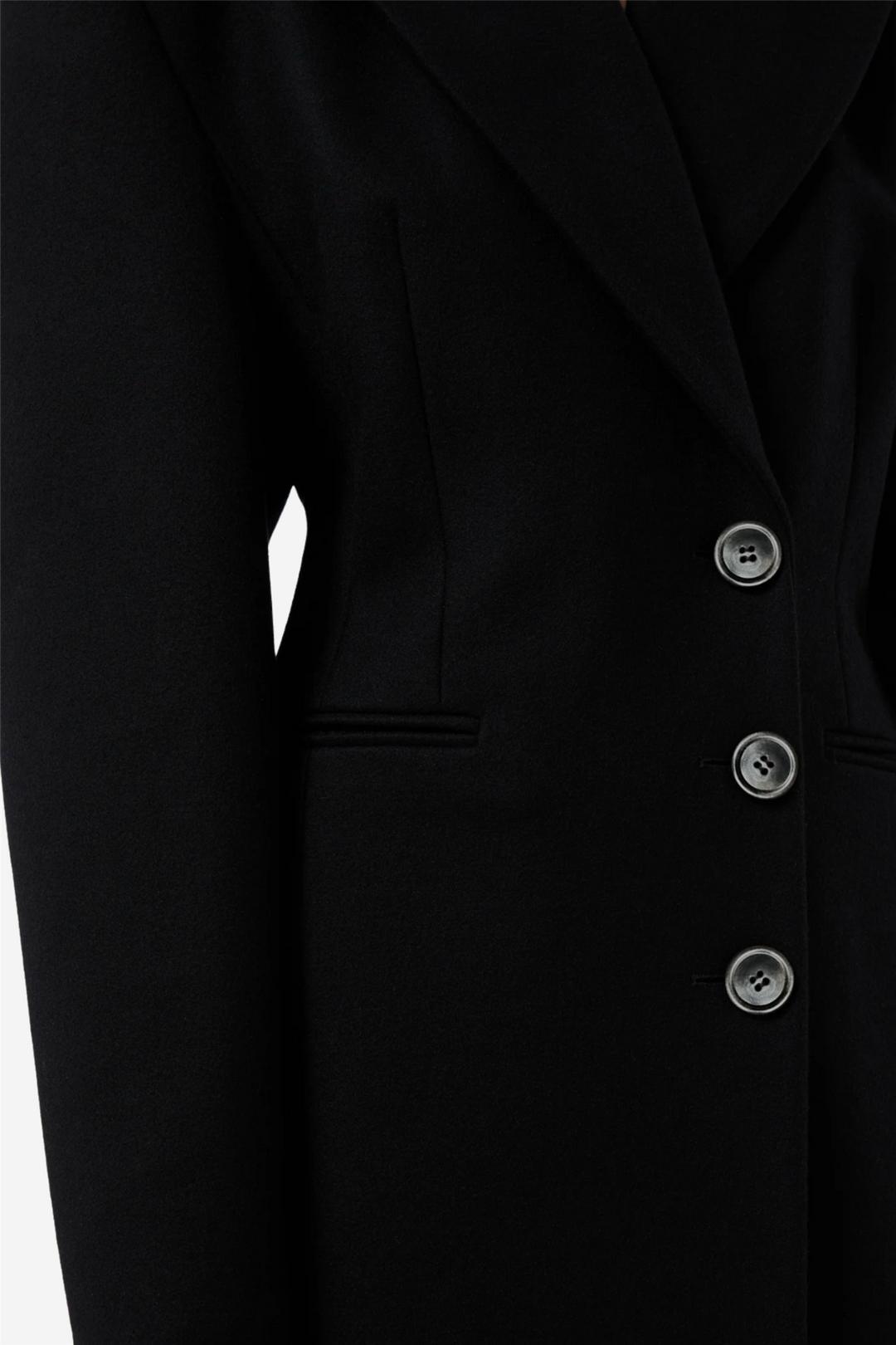 Ottavia Hourglass Coat Black