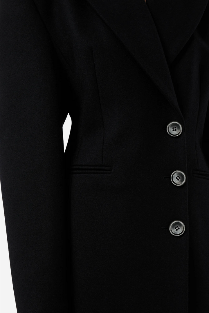 Ottavia Hourglass Coat Black