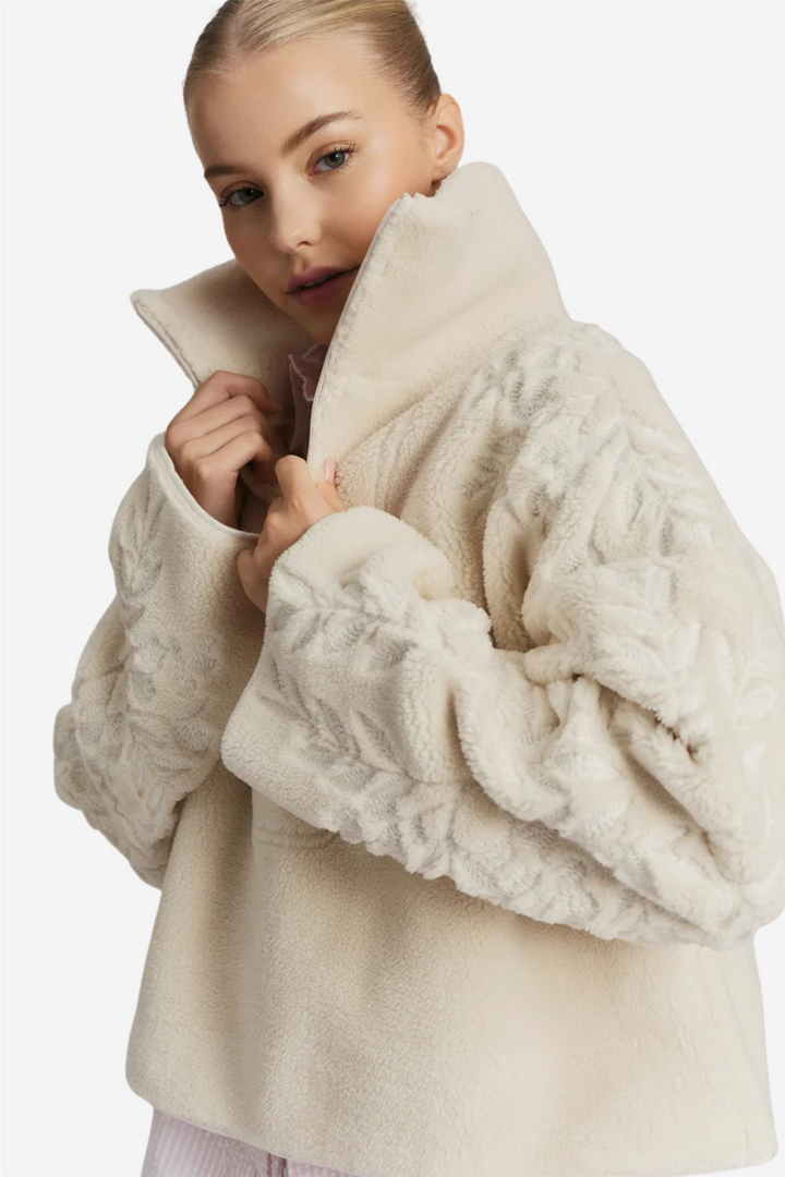 Enya Fleece Half Zip Cream