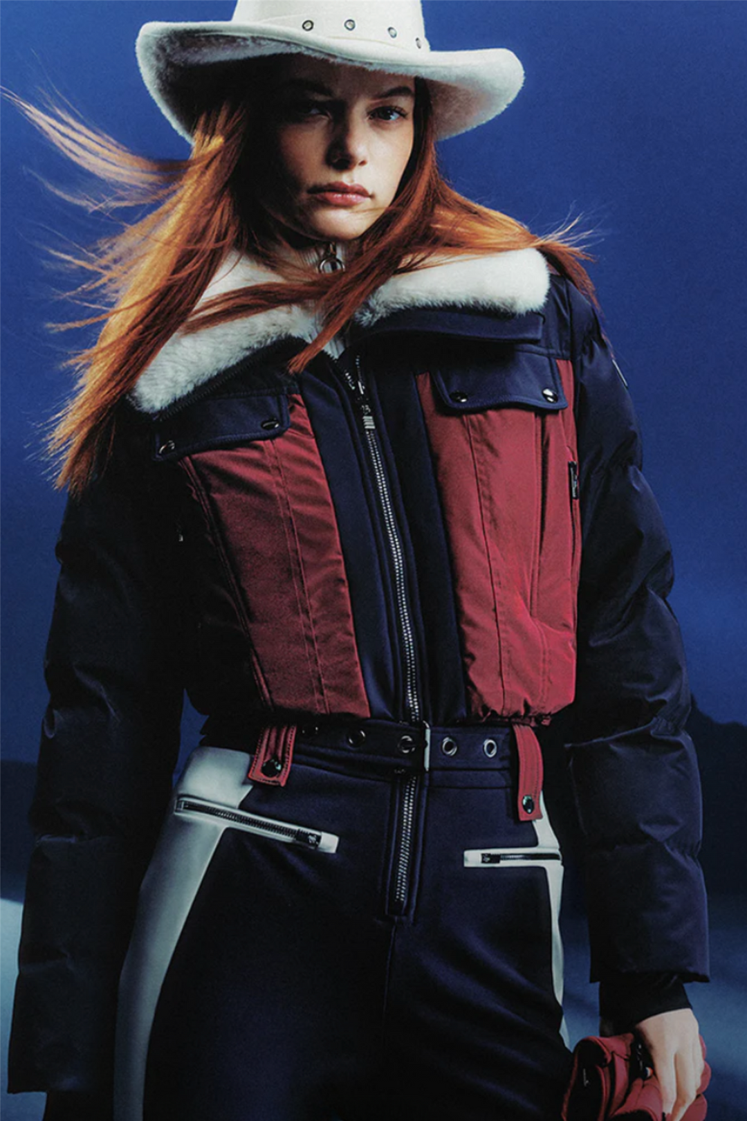 Karei Suit Acajou/Marin/Neige