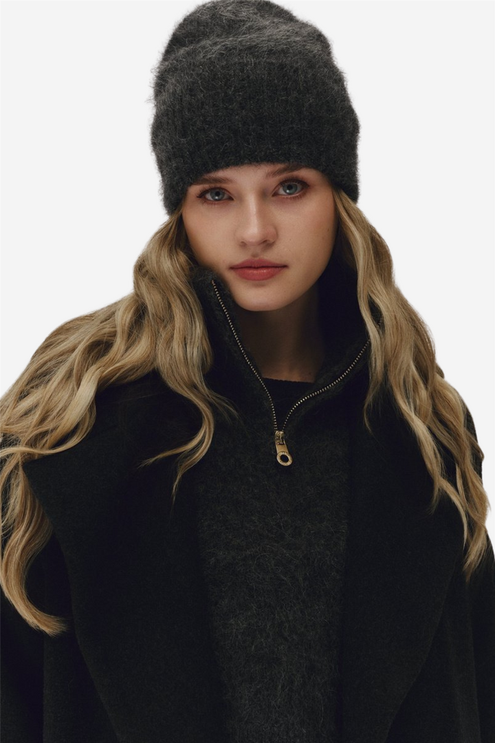Belinda Chunky High Neck Charcoal