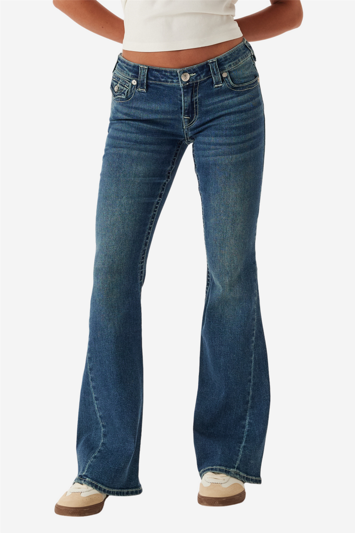 Joey Low Rise Flap Dark Wash