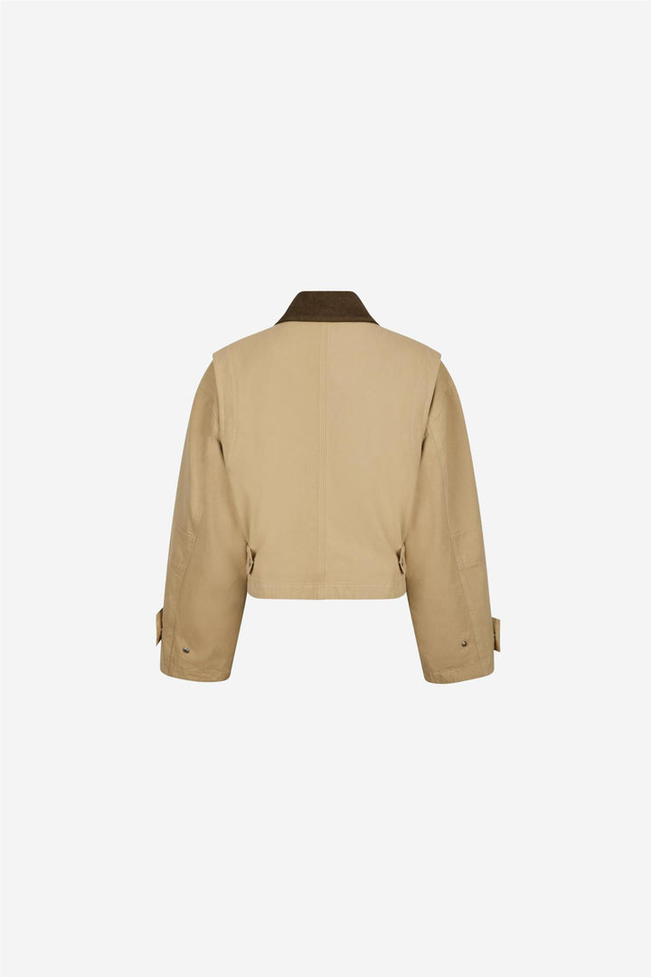 Rivera Canvas Boxy Jacket Sand