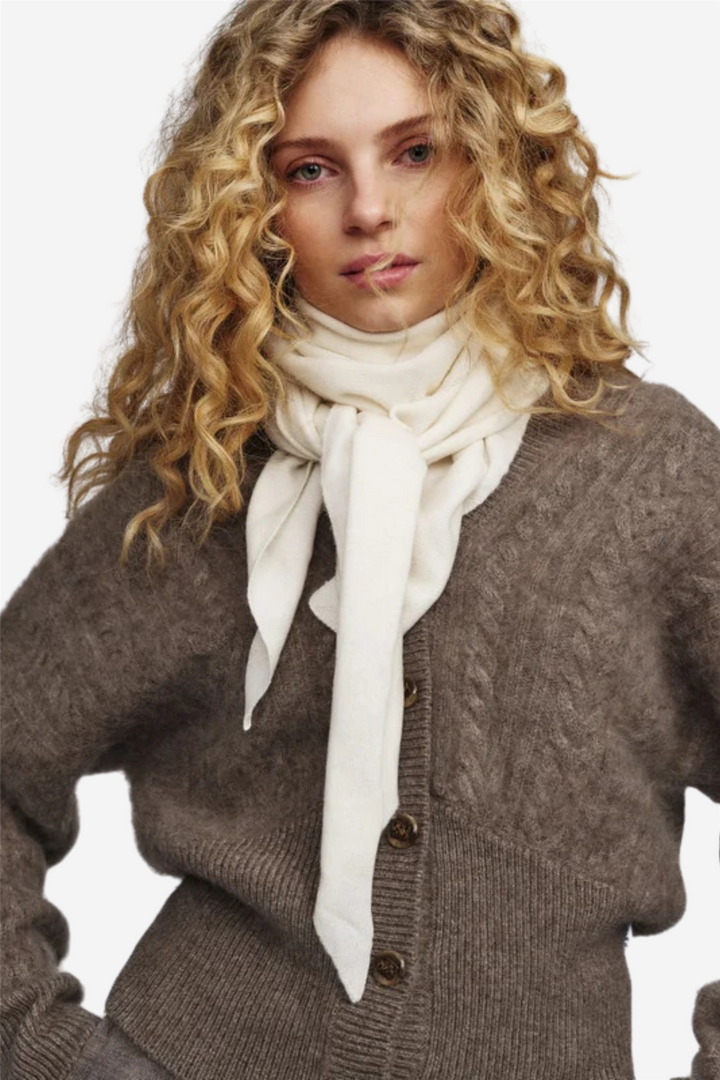 Jenna Brushed Cardigan Light Brown