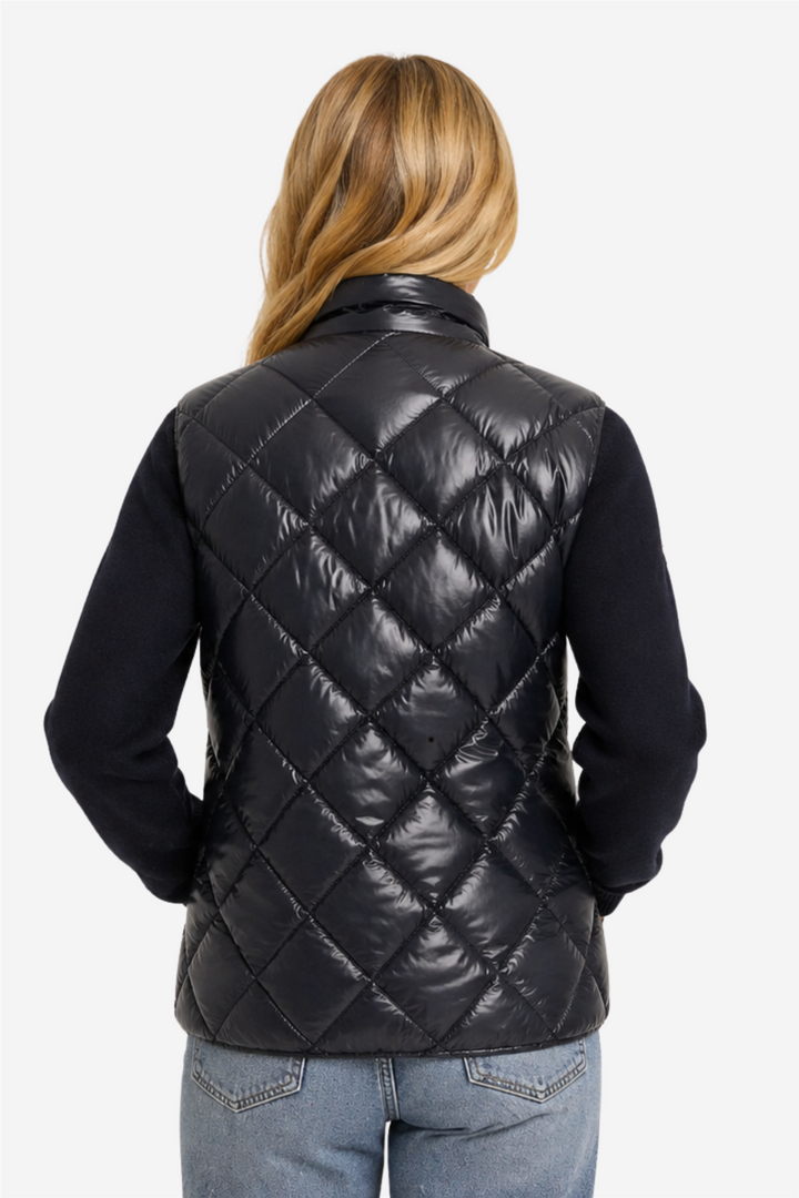 PADDED WOOL JACKET MARINE