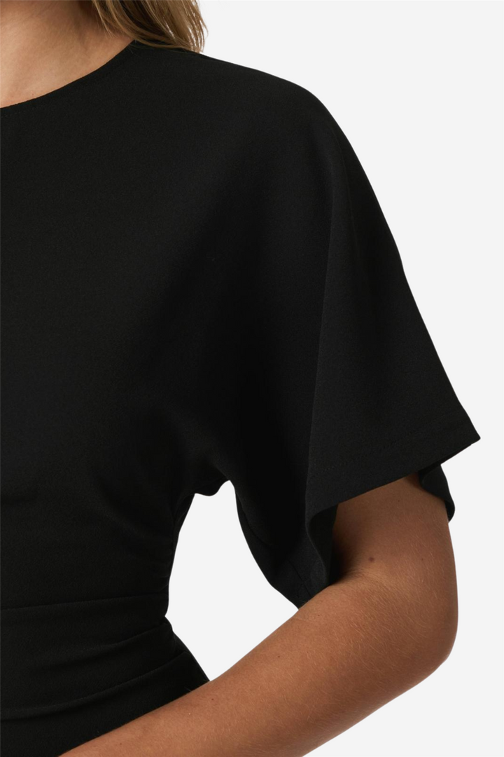 Miloine Drape Dress Black