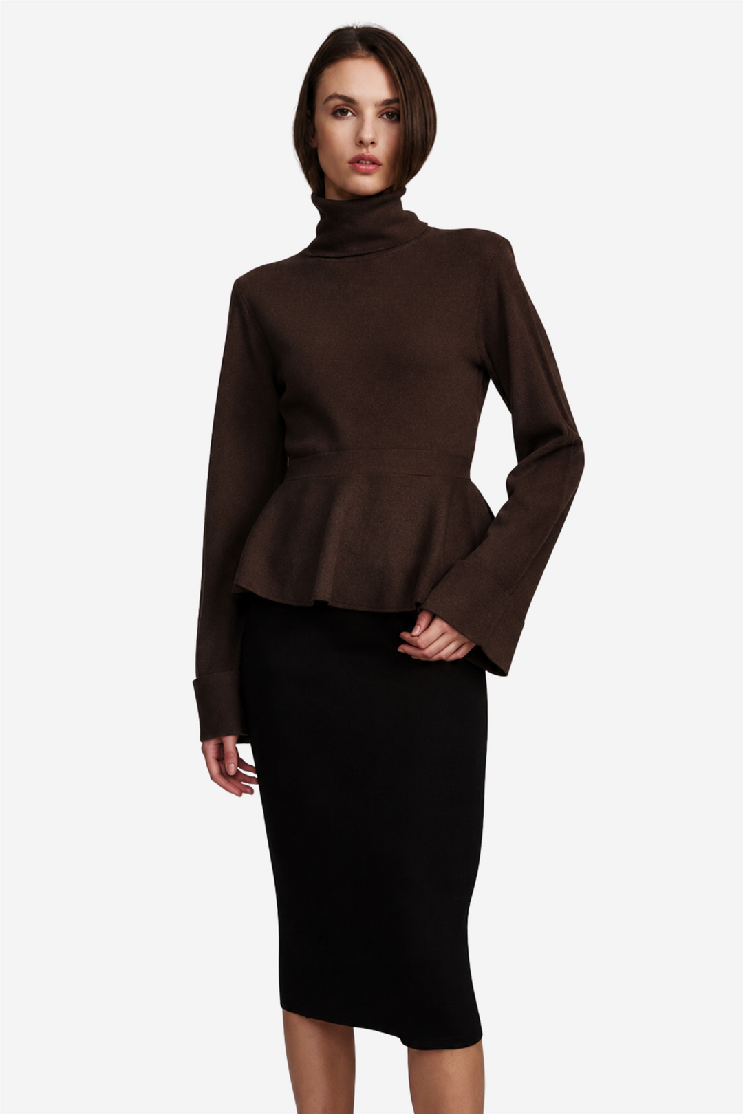 Ovie Merino Sweater Dark Brown