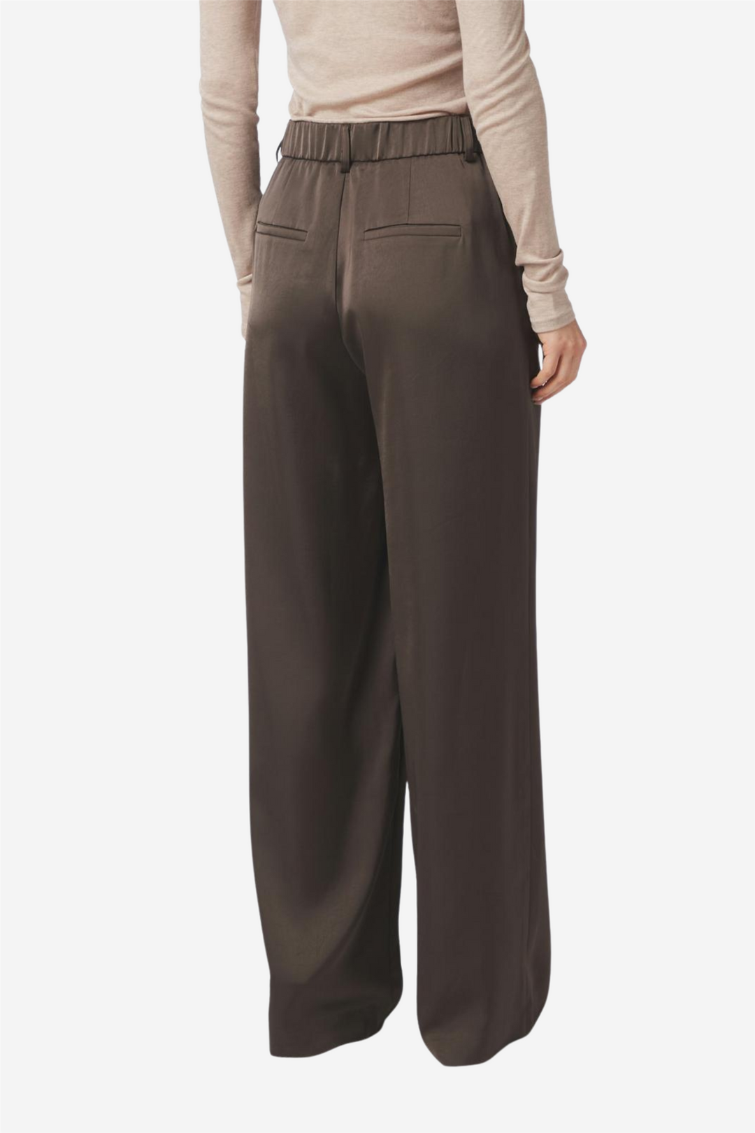 Emmett Heavy Sateen Pants Dark Brown