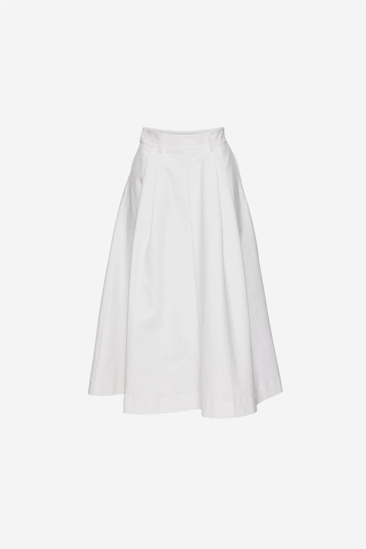 Anna Cotton Skirt White