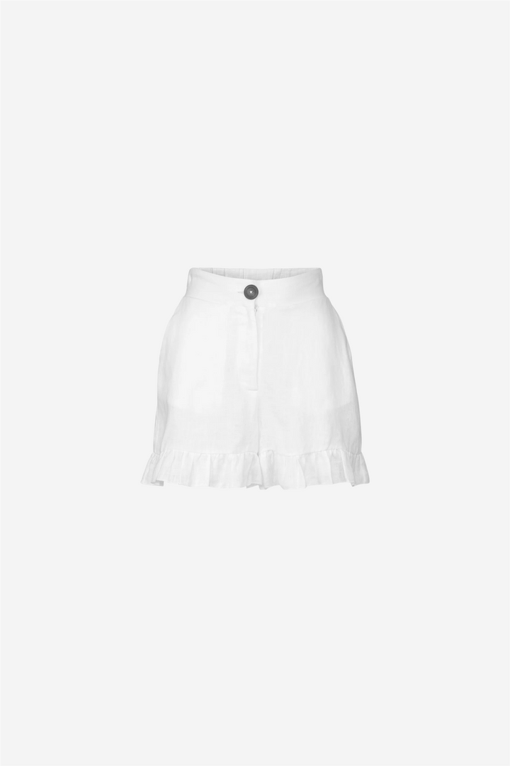 Mynthe Linen Shorts White